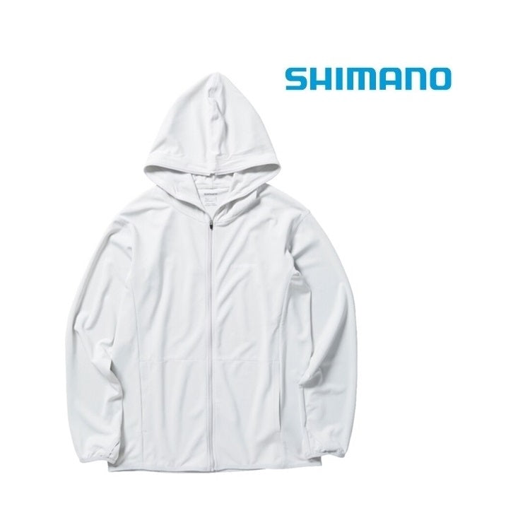 シマノ ラッシュガード WJ-001V サンプロテクションジップアップパーカー ライトグレー SHIMANO 取寄