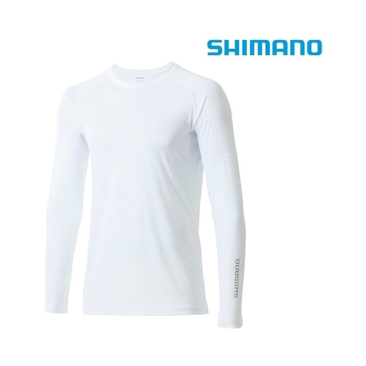シマノ インナー IN-000V サンプロテクション ハイブリッド インナー シャツ ホワイト SHIMANO 取寄