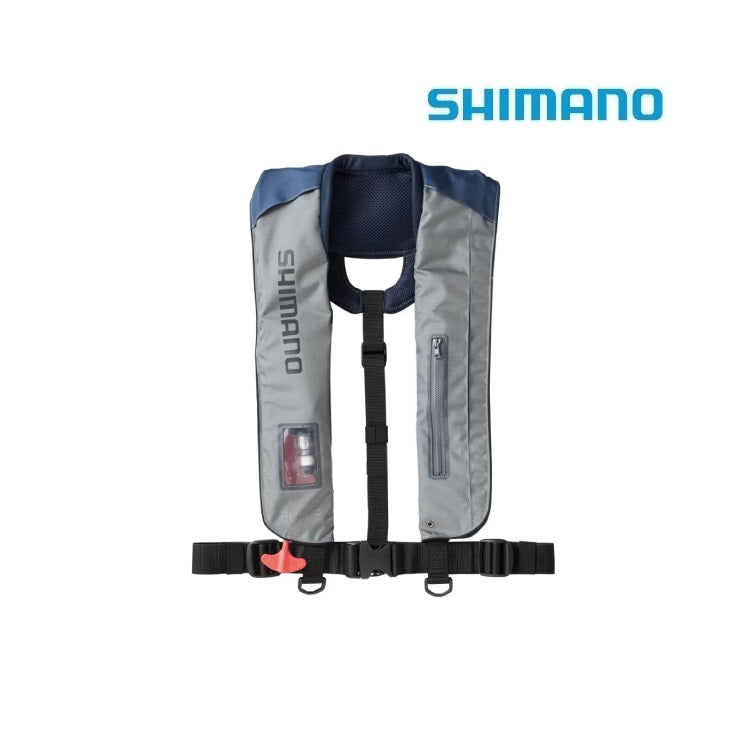 シマノ ライフジャケット VF-051K ラフトエアジャケット 膨脹式救命具 グレーブルー SHIMANO 取寄