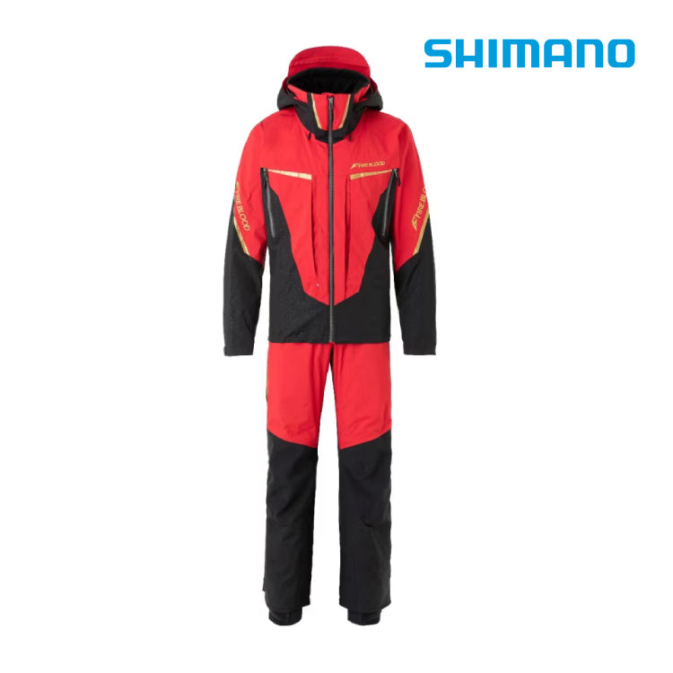 シマノ SHIMANO 防寒ウェア RT-111V リミテッドプロゴアテックスプロテクティブスーツ ブラッドレッド お取り寄せ