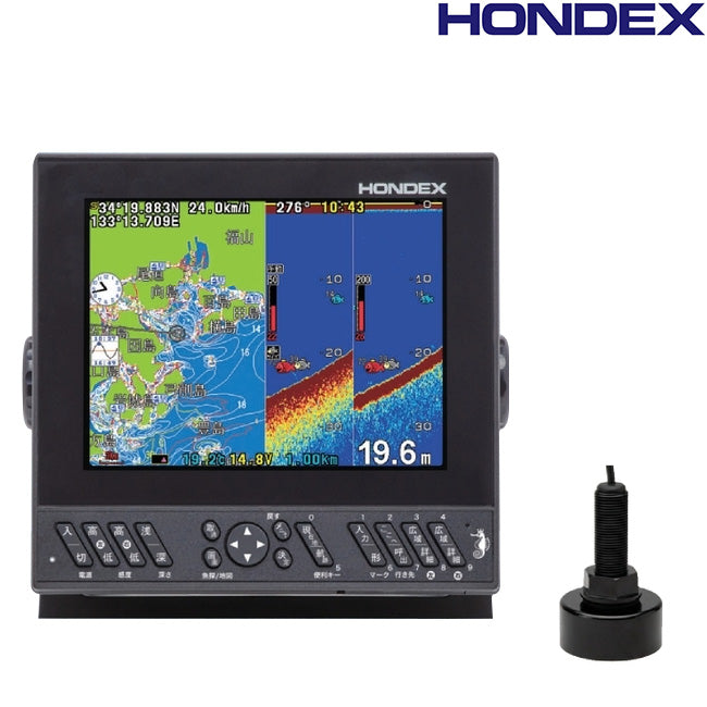 予約 ホンデックス 魚探 HE-8SII GPS内蔵 TD28仕様 8.4型プロッターデジタル魚探 かんたんナビシリーズ HONDEX 2024年4月発売予定