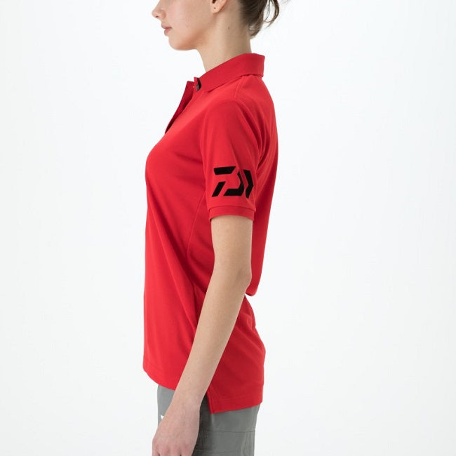 ダイワ(DAIWA)　DE-7906　半袖ポロシャツ　カラー：ネイビー×チェリートマト（お取り寄せ）
