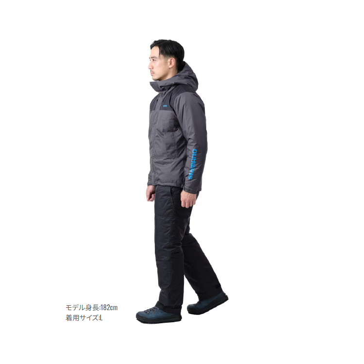 シマノ 防寒レインスーツ RB-077Y ベーシックハイロフト レインスーツ オレンジ SHIMANO