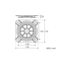 BMOジャパン シート用パーツ 30C0018 スイベルベース アルミ製 シルバー