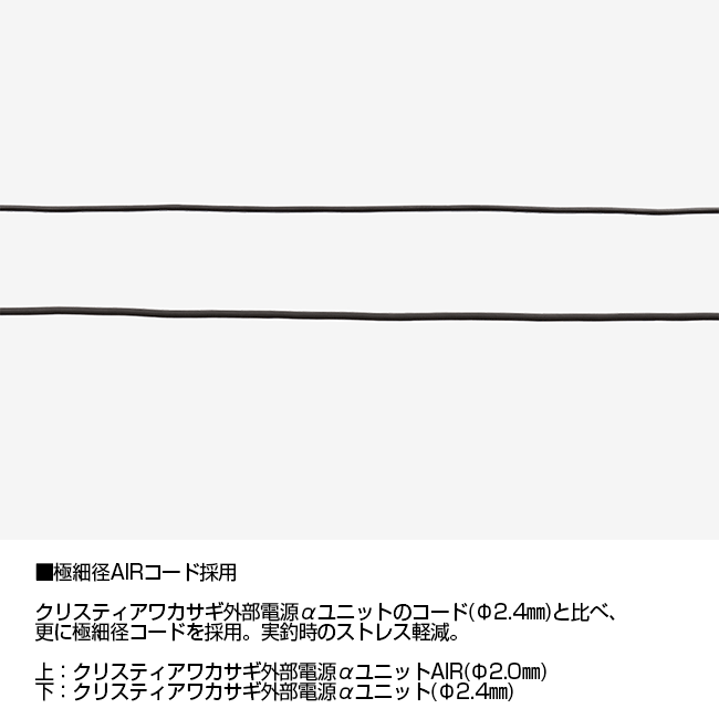 ダイワ クリスティア ワカサギ 外部電源αユニットAIR DAIWA