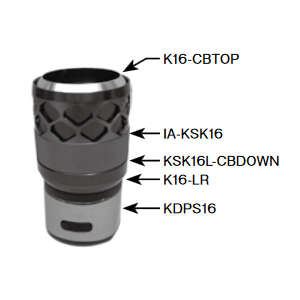 【アウトレット】マタギ(Matagi)　KDPS16用フロントグリップ 穴開きデザインリング(カーボンリングと共に使用)　IA-KSK16