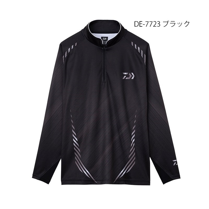 ダイワ DAIWA DE-7723 エキスパートライトジップシャツ ブラック お取り寄せ