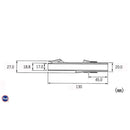 富士工業 BVSS-D17/AB リールシート ジャストエース特注カラー 艶ありブラック塗装仕上げ