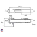 富士工業 BTCS-D16/AB リールシート ジャストエース特注カラー 艶ありブラック塗装仕上げ