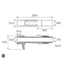 富士工業 BTCS-D17/AB リールシート ジャストエース特注カラー 艶ありブラック塗装仕上げ