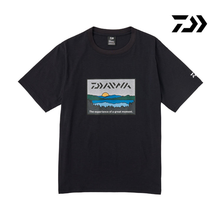 ダイワ シャツ DE-6324 フィッシングネットTシャツ レイクサイド ブラック DAIWA 取寄