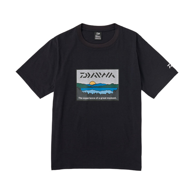 ダイワ シャツ DE-6324 フィッシングネットTシャツ レイクサイド ブラック DAIWA 取寄