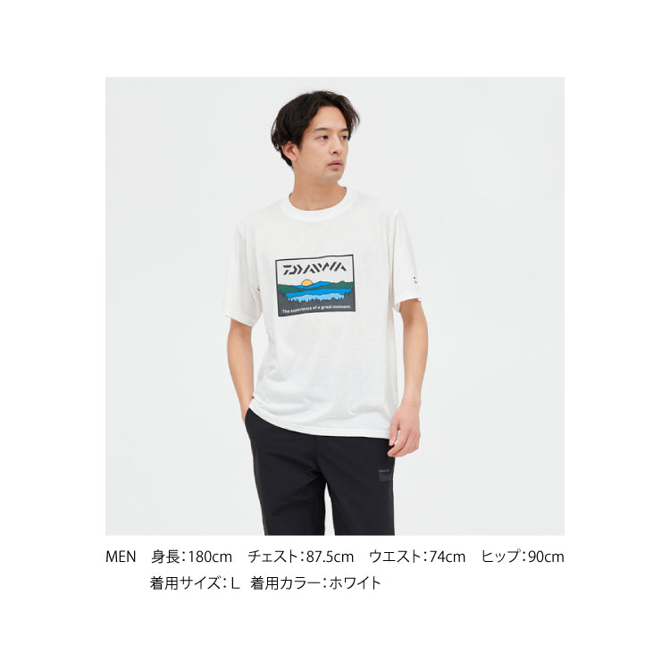 ダイワ シャツ DE-6324 フィッシングネットTシャツ レイクサイド ブラック DAIWA 取寄