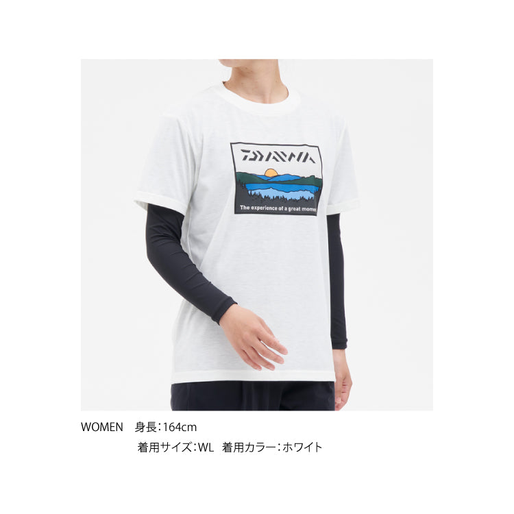 ダイワ シャツ DE-6324 フィッシングネットTシャツ レイクサイド ホワイト レディース DAIWA 取寄