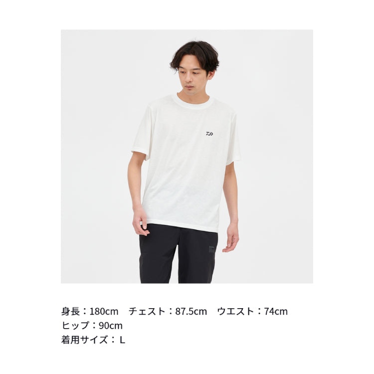 ダイワ シャツ DE-6424 フィッシングネットTシャツ アーバンサイド ブラック DAIWA 取寄