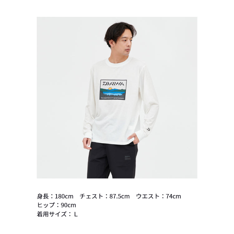 ダイワ シャツ DE-6724 フィッシングネットTシャツ レイクサイド ブラック DAIWA 取寄