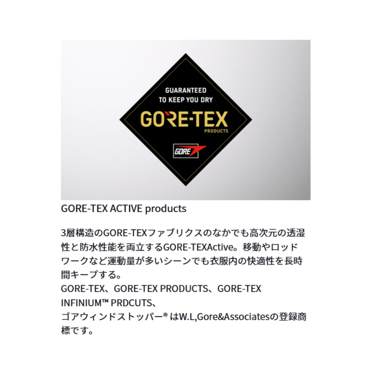 ダイワ レインウェア DR-1224 GORE-TEX Active ボートレインスーツ ネイビー DAIWA 取寄