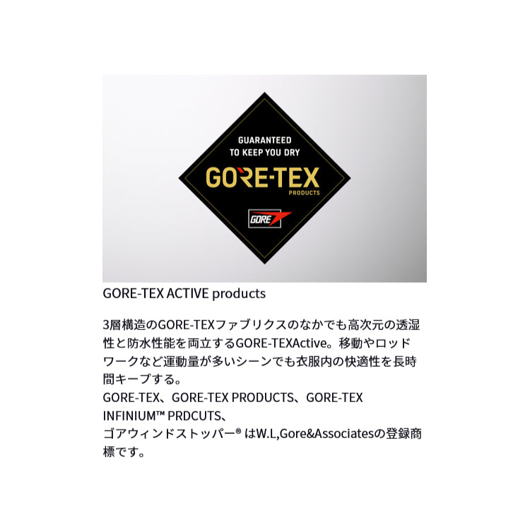 ダイワ レインウェア DR-1624J GORE-TEX Active ストリームレインジャケット アッシュグリーン DAIWA 取寄