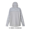 ダイワ シャツ DE-3625 ボートゲームフーディーシャツ マーブルグレー DAIWA