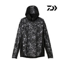 ダイワ シャツ DE-3625 ボートゲームフーディーシャツ マーブルブラック DAIWA