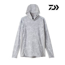 ダイワ シャツ DE-3625 ボートゲームフーディーシャツ マーブルグレー DAIWA