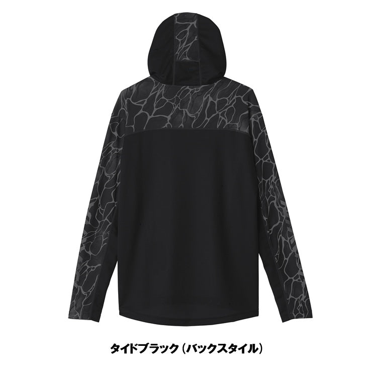 ダイワ シャツ DE-3725 フーディーゲームシャツ タイドブラック DAIWA