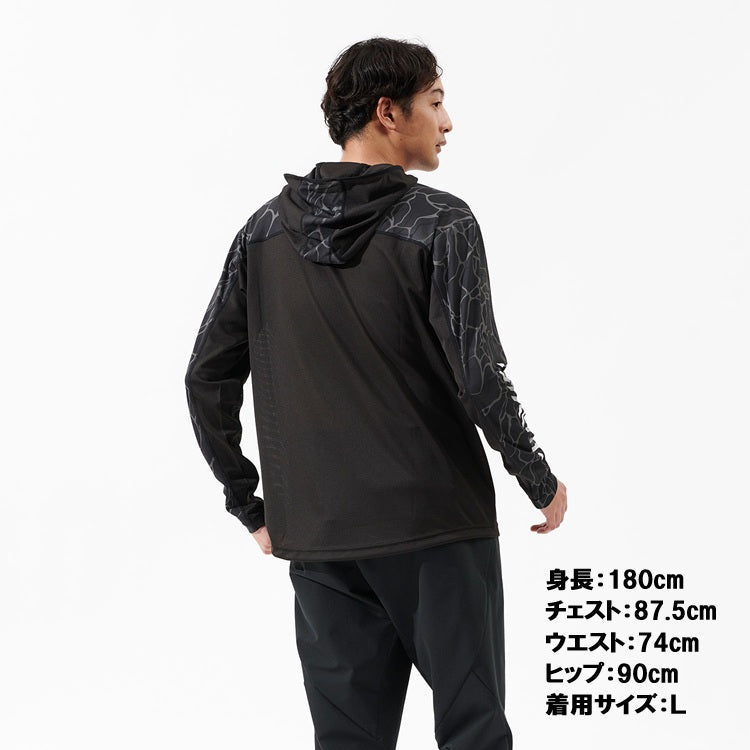ダイワ シャツ DE-3725 フーディーゲームシャツ タイドブラック DAIWA