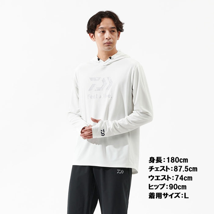 半額満載！スーパーSALE グランドセール！ ダイワ シャツ ブラック ドライフーディー Alive. Feel DE-3525 ウェア