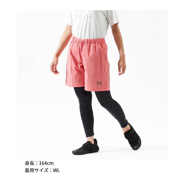 ダイワ DP-8825 ベーシックショートパンツ コーラルピンク レディースサイズ DAIWA
