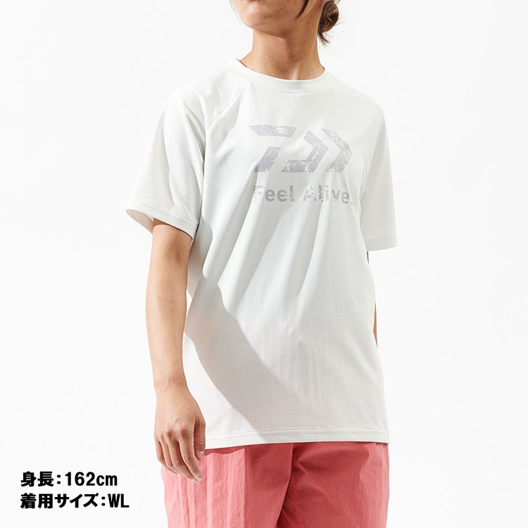ダイワ シャツ DE-3925 Feel Alive. ドライTシャツ ホワイト レディースサイズ DAIWA