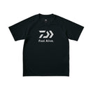 ダイワ シャツ DE-3925 Feel Alive. ドライTシャツ ブラック DAIWA