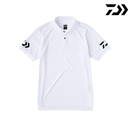 ダイワ シャツ DE-7925 半袖ポロシャツ ホワイト×ブラック DAIWA