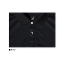 ダイワ シャツ DE-7925 半袖ポロシャツ ホワイト×ブラック DAIWA