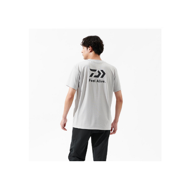 ダイワ シャツ DE-8325 ショートスリーブ バックプリントTシャツ ブラック DAIWA