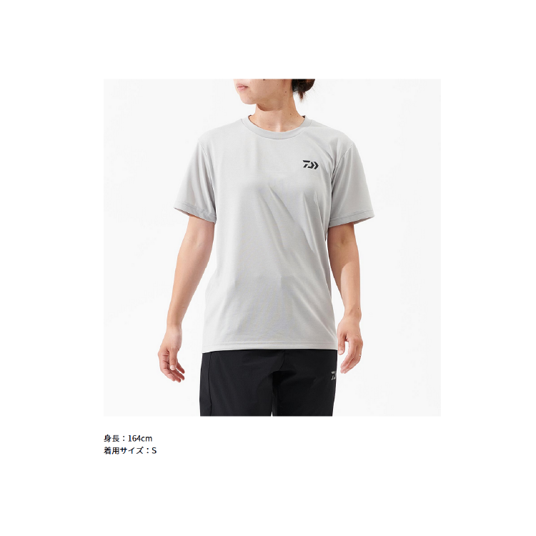 ダイワ シャツ DE-8325 ショートスリーブ バックプリントTシャツ ブラック DAIWA
