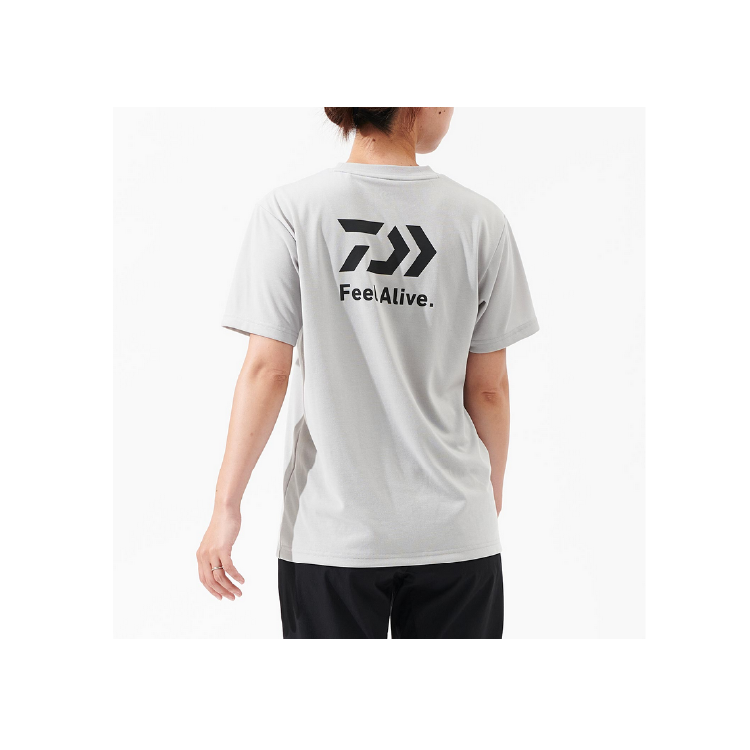 ダイワ シャツ DE-8325 ショートスリーブ バックプリントTシャツ ブラック DAIWA