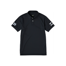 ダイワ シャツ DE-7925 半袖ポロシャツ ブラック×ホワイト DAIWA