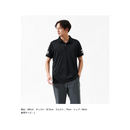 ダイワ シャツ DE-7925 半袖ポロシャツ ブラック×ホワイト DAIWA