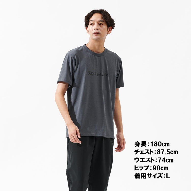 ダイワ シャツ DE-9525 サンブロックドライシャツ ブラック DAIWA