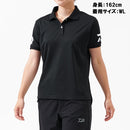 ダイワ シャツ DE-7925 半袖ポロシャツ ブラック×ホワイト レディースサイズ DAIWA