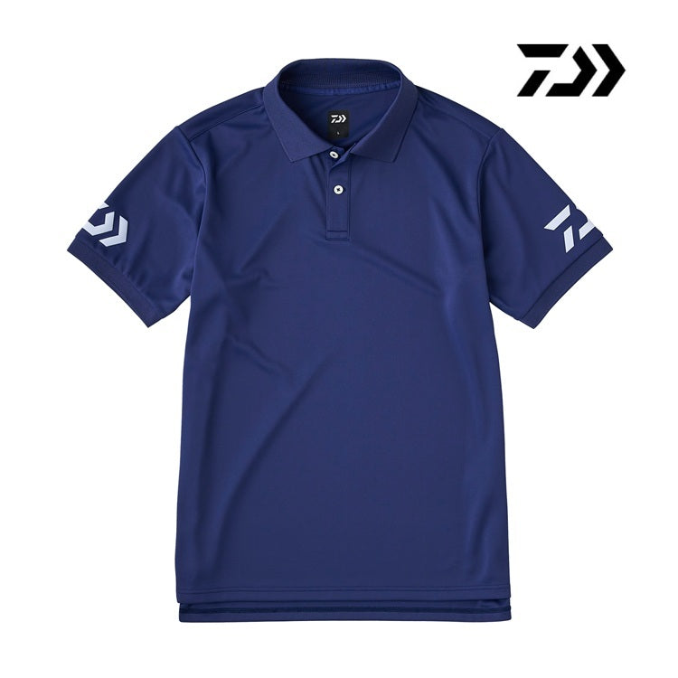 ダイワ シャツ DE-7925 半袖ポロシャツ グレープネイビー×ホワイト DAIWA