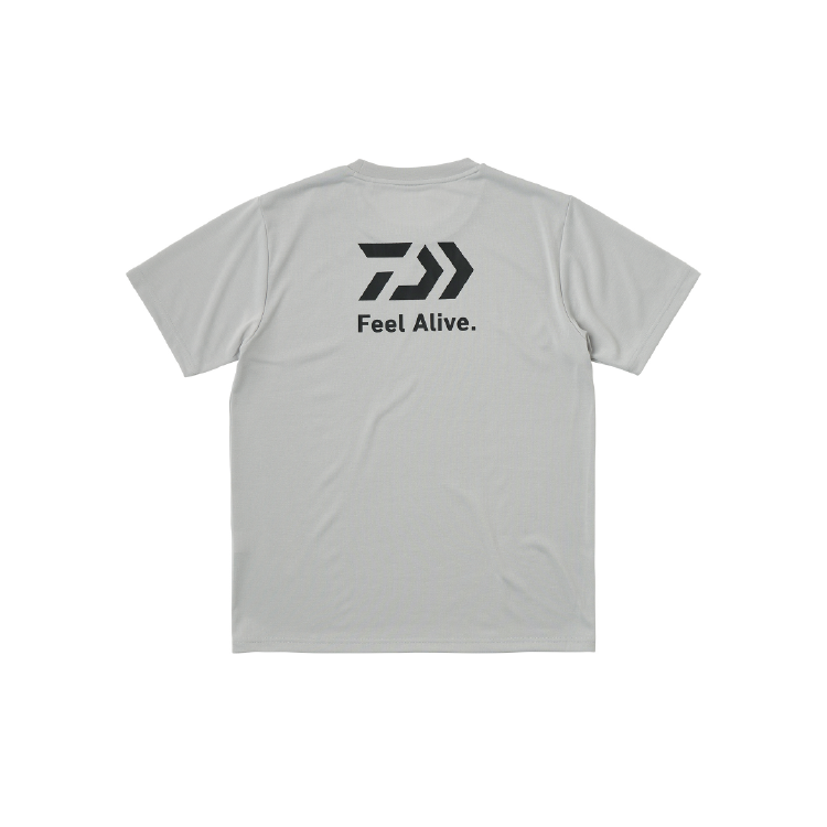 ダイワ シャツ DE-8325 ショートスリーブバックプリントTシャツ ライトグレー DAIWA