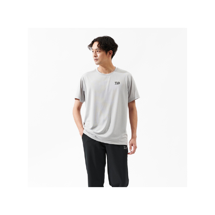 ダイワ シャツ DE-8325 ショートスリーブバックプリントTシャツ ライトグレー DAIWA