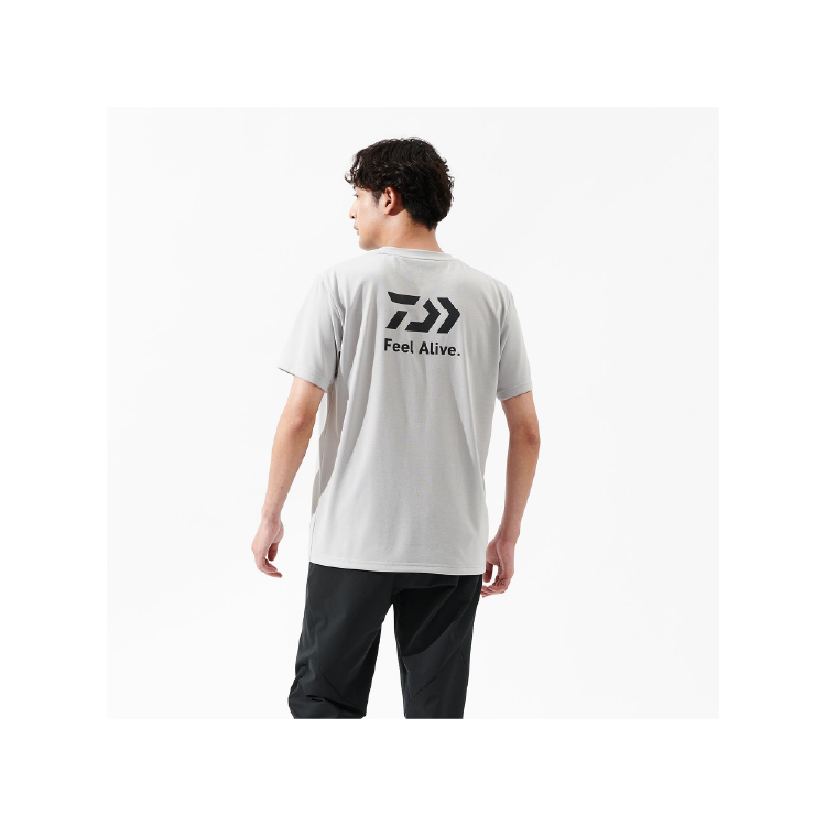 ダイワ シャツ DE-8325 ショートスリーブバックプリントTシャツ ライトグレー DAIWA
