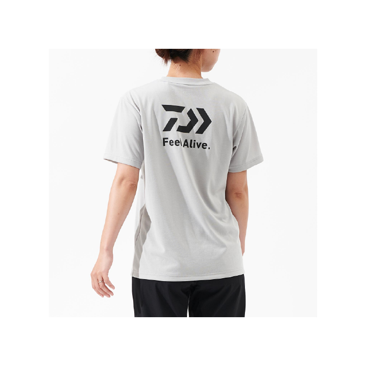 ダイワ シャツ DE-8325 ショートスリーブバックプリントTシャツ ライトグレー DAIWA