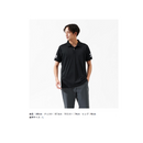 ダイワ シャツ DE-7925 半袖ポロシャツ ガンメタル×ブラック DAIWA