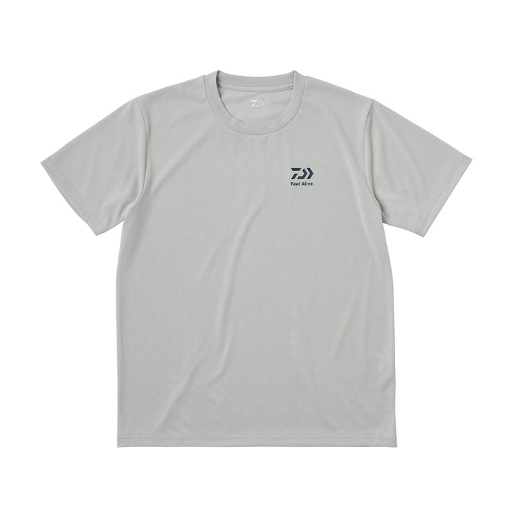 ダイワ シャツ DE-8625 ショートスリーブ スモールロゴTシャツ ライトグレー DAIWA