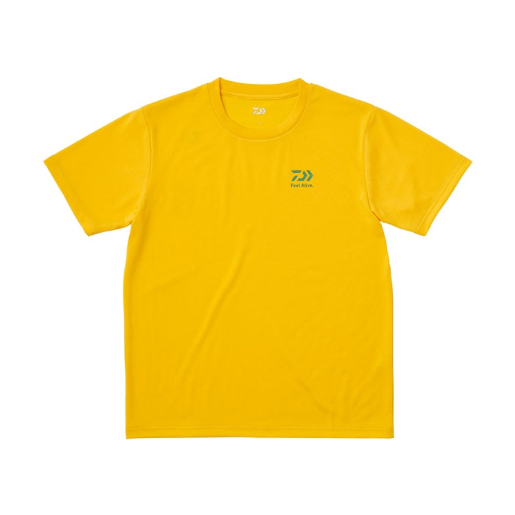 ダイワ シャツ DE-8625 ショートスリーブ スモールロゴTシャツ ヨークイエロー DAIWA