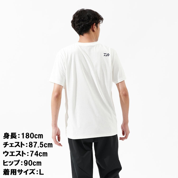 ダイワ シャツ DE-8625 ショートスリーブ スモールロゴTシャツ ライトグレー DAIWA