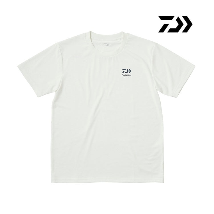 ダイワ シャツ DE-8625 ショートスリーブ スモールロゴTシャツ ホワイト DAIWA